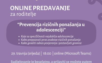 Online predavanje za roditelje
